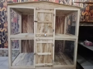 Strong Wooden cages are available in different siz